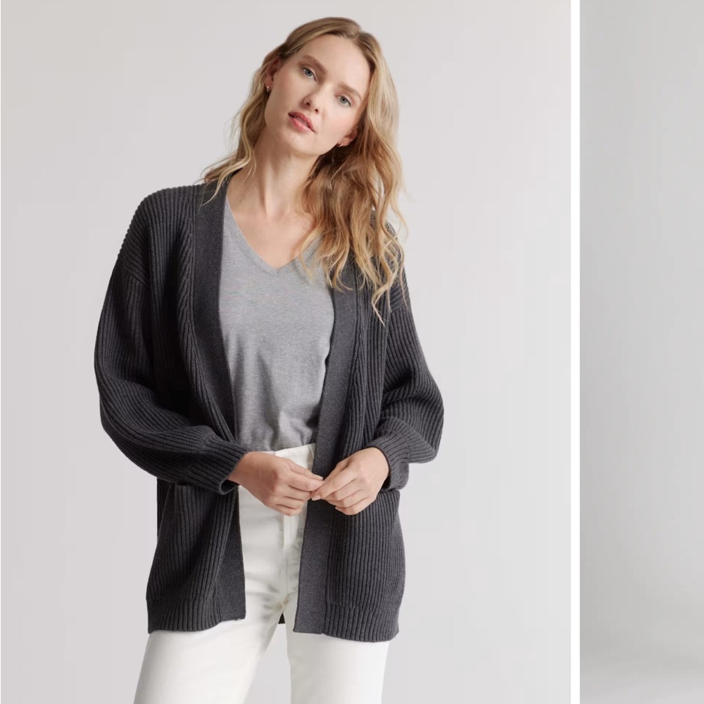 Quince 100% Organic Cotton Oversized Cardigan